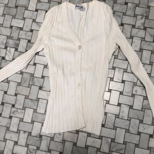 Winter white antiflirt cardigan small